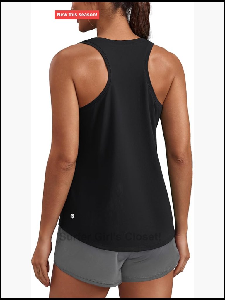 Upf 50+ U Neck Racerback Tank Top Quick Dry Workout Muscle Tank